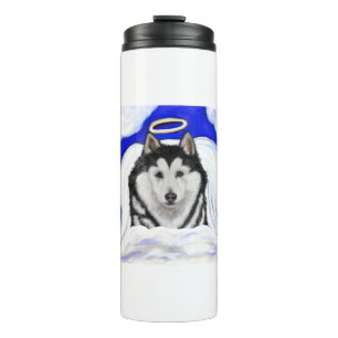 Alaskan Malamute Angel Thermal Tumbler