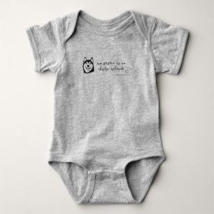 alaskan malamute baby bodysuit