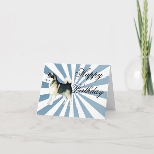 Alaskan Malamute Birthday Card