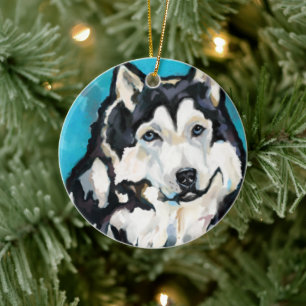 Alaskan Malamute        Ceramic Tree Decoration
