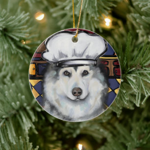 Alaskan Malamute                       Ceramic Tree Decoration