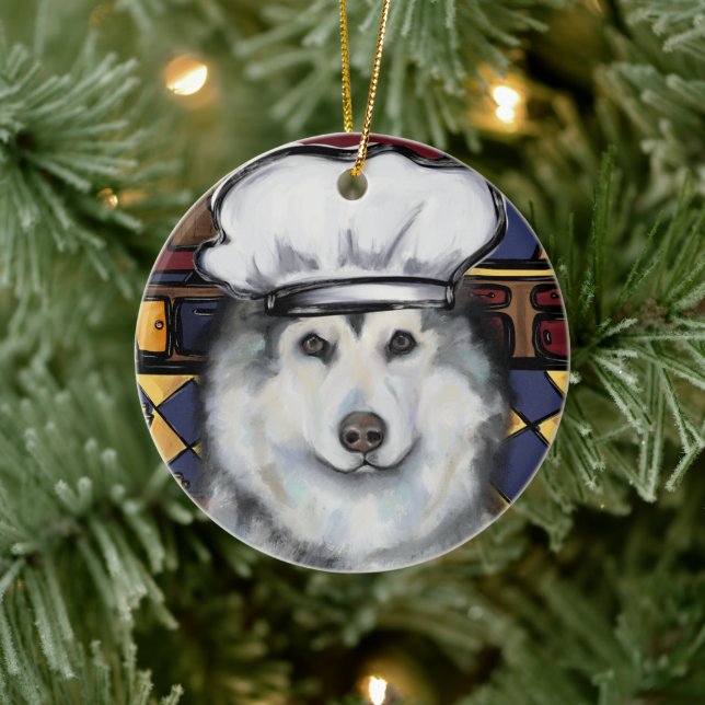 Alaskan Malamute                       Ceramic Tree Decoration (Tree)