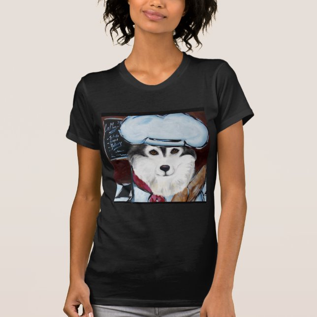 Alaskan Malamute Chef T-Shirt (Front)