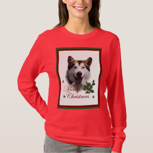 Alaskan Malamute Christmas Merry T-Shirt