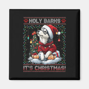 Alaskan Malamute Christmas Tree Decorations Dog Lo Magnet
