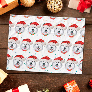 Alaskan Malamute Dog Breed Christmas Stars Fleece Blanket