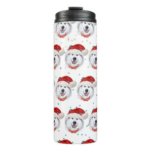 Alaskan Malamute Dog Breed Christmas Stars Thermal Tumbler