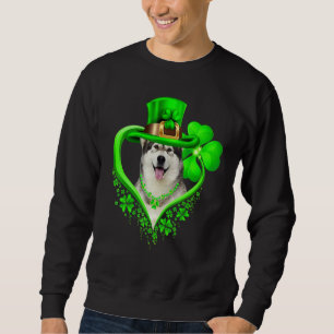 Alaskan Malamute Dog St Patricks Day Lover Irish S Sweatshirt