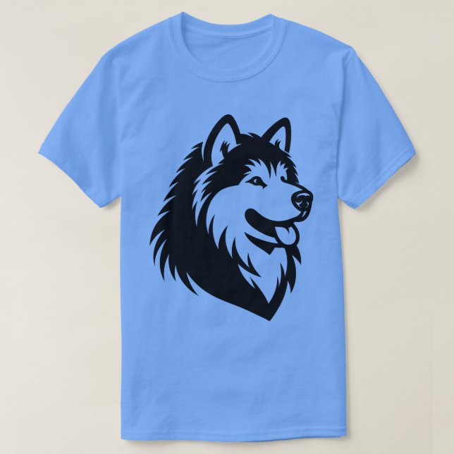 Alaskan Malamute Dog T-Shirt (Design Front)
