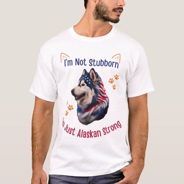 Alaskan Malamute Dog T-Shirt (Front)