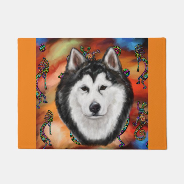Alaskan Malamute Doormat (Front)