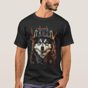 Alaskan Malamute Fireman on Firefighter Alaskan Ma T-Shirt