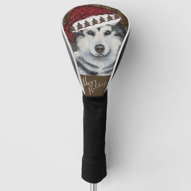 Alaskan Malamute                 Golf Head Cover (Front)