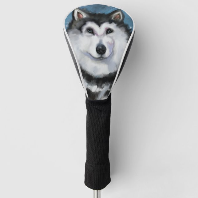 Alaskan Malamute     Golf Head Cover (Front)