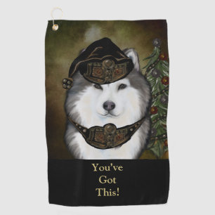 Alaskan Malamute Golf Towel