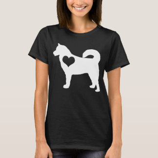 Alaskan Malamute Heart Dark T-Shirt