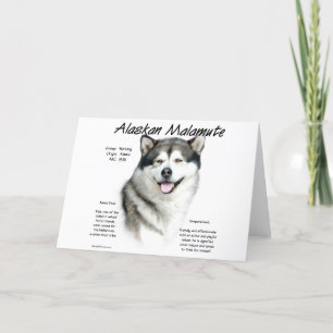 Alaskan Malamute History, All about Malamutes Holiday Card