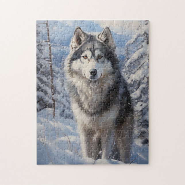 Alaskan Malamute Jigsaw Puzzle (Vertical)