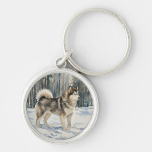 Alaskan Malamute Key Ring