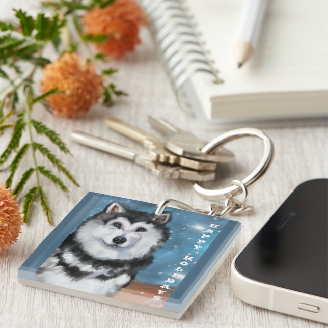 Alaskan Malamute               Key Ring (Front Right)