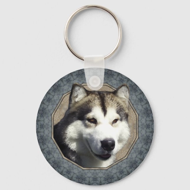 Alaskan Malamute Key Ring (Front)