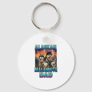 Alaskan Malamute Key Ring