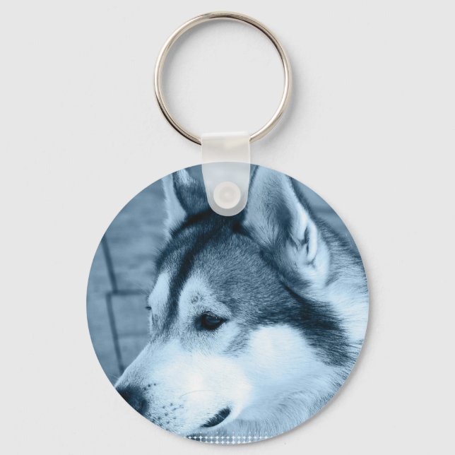 Alaskan Malamute Keychain (Front)