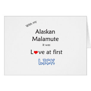 Alaskan Malamute Lick Design
