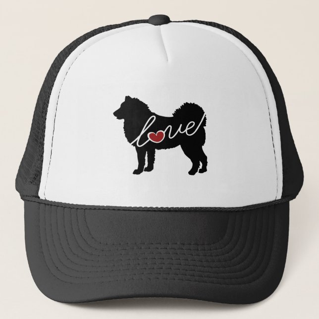 Alaskan Malamute Love Trucker Hat (Front)