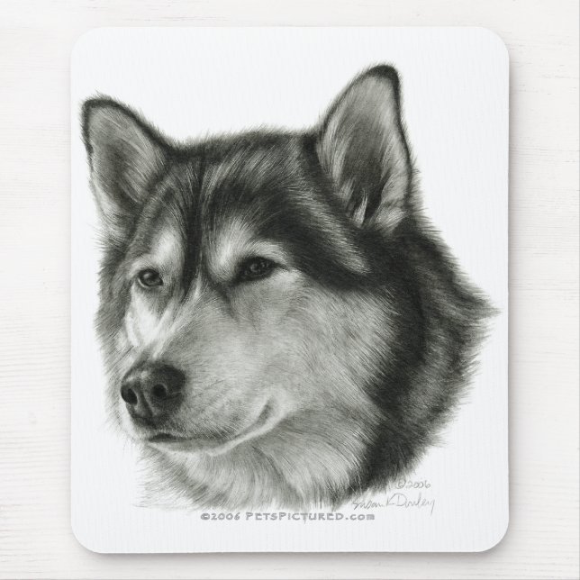 Alaskan Malamute Mouse Pad (Front)
