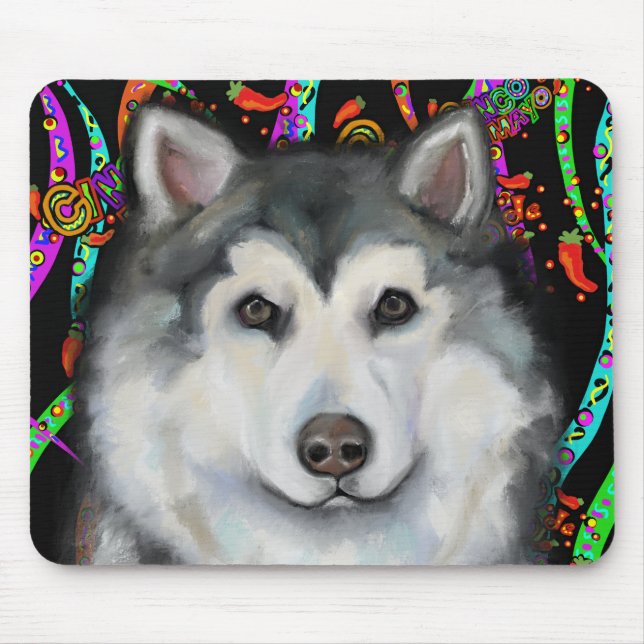 Alaskan Malamute  Mouse Pad (Front)