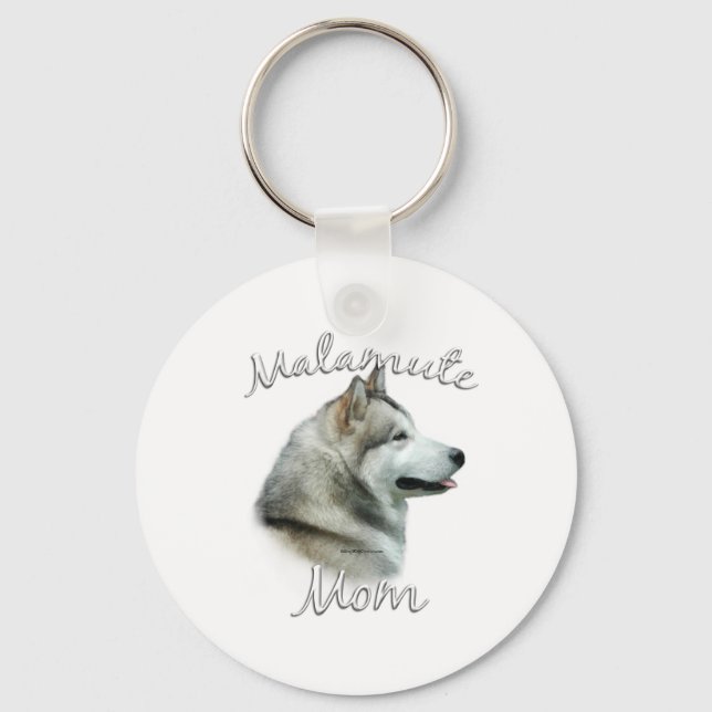 Alaskan Malamute Mum 2 Key Ring (Front)