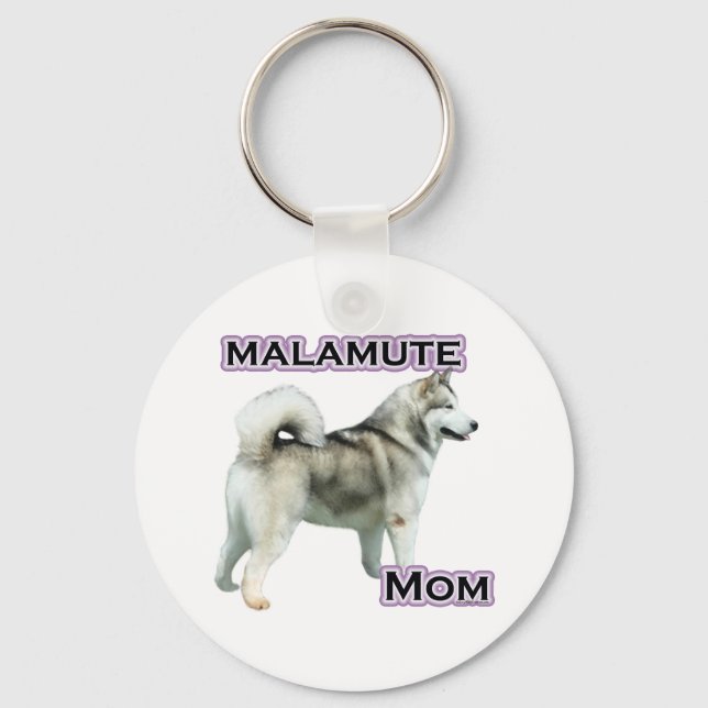 Alaskan Malamute Mum 4 Key Ring (Front)