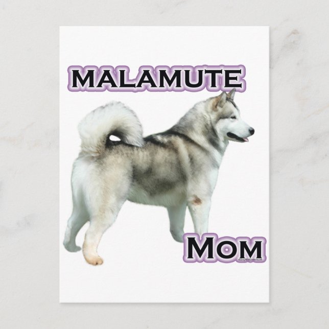 Alaskan Malamute Mum 4 Postcard (Front)