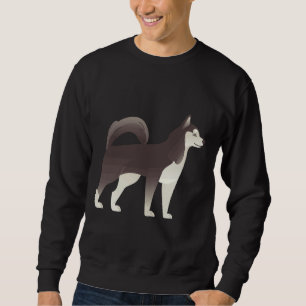 Alaskan Malamute Or Siberian Husky Cute North Pedi Sweatshirt