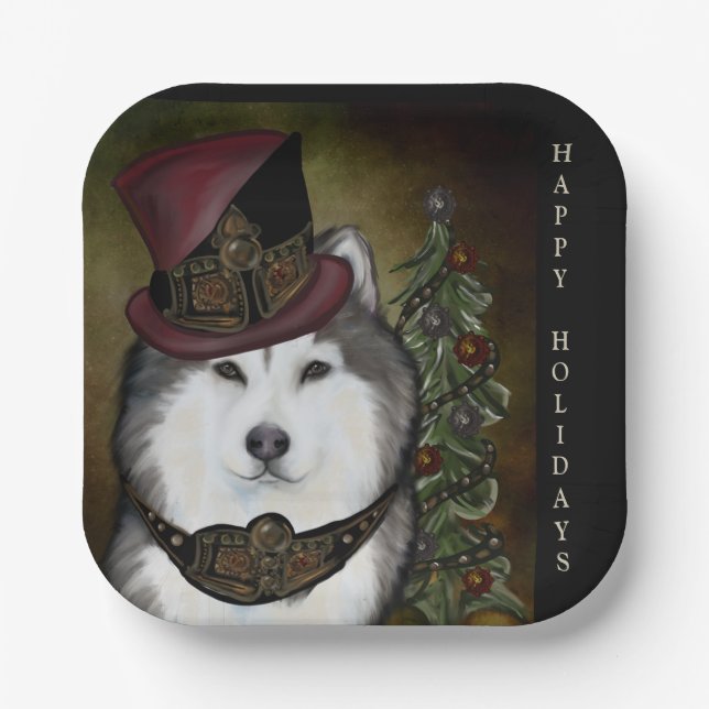 Alaskan Malamute            Paper Plate (Front)