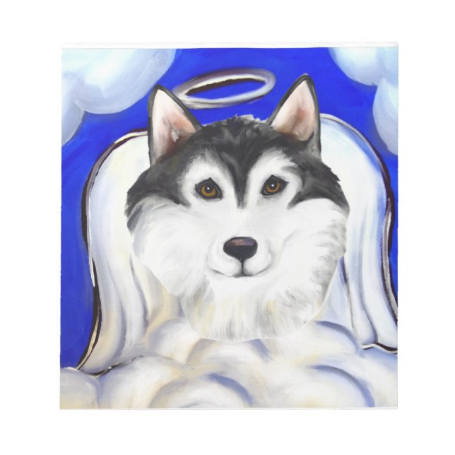 ALASKAN MALAMUTE PET ANGEL NOTEPAD (Front)