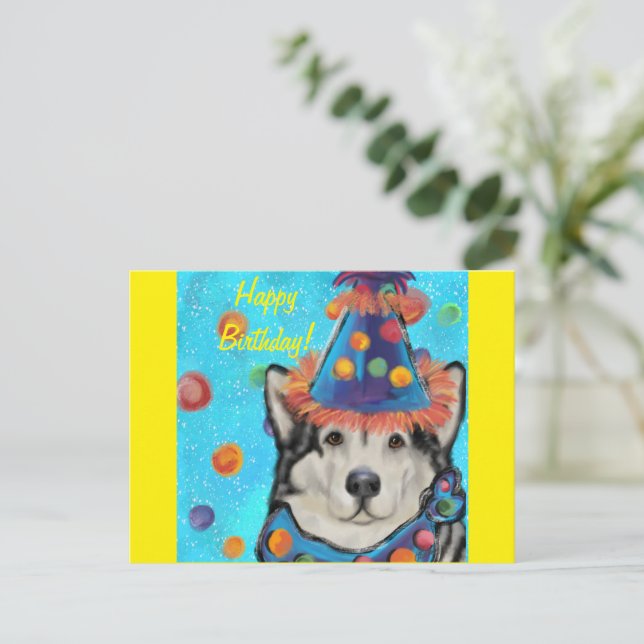 Alaskan Malamute           Postcard (Standing Front)