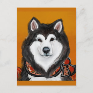 Alaskan  Malamute      Postcard