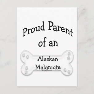 Alaskan Malamute Proud Parent Postcard