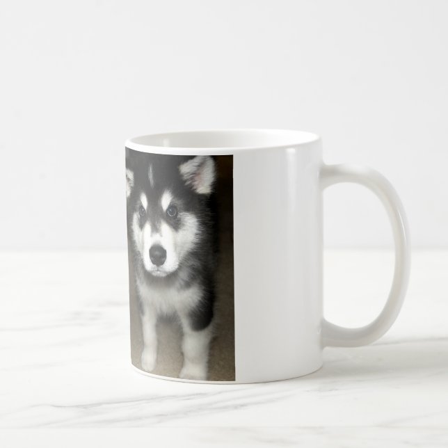 alaskan malamute puppy 3 coffee mug (Right)