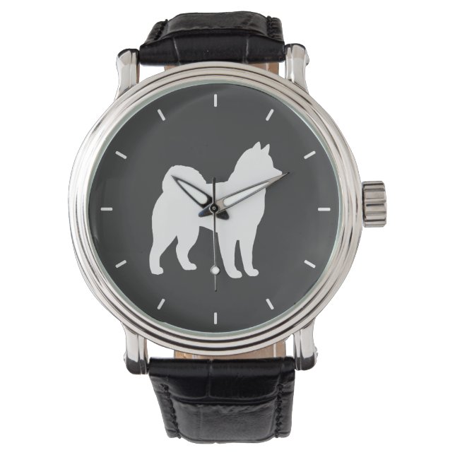 Alaskan Malamute Silhouette Watch (Front)
