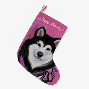 Alaskan Malamute   Small Christmas Stocking
