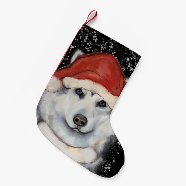 Alaskan Malamute            Small Christmas Stocking (Front (Hanging))