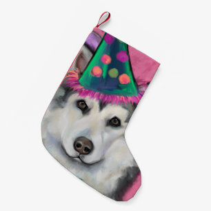 ALASKAN MALAMUTE   SMALL CHRISTMAS STOCKING