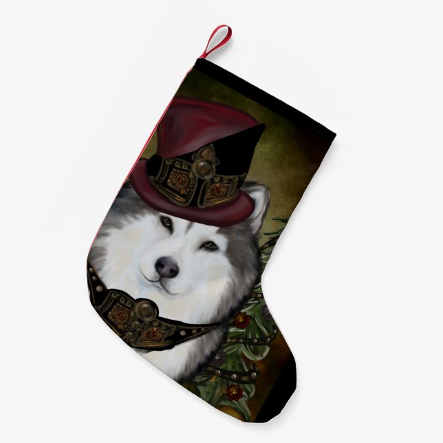 Alaskan Malamute            Small Christmas Stocking (Front (Hanging))