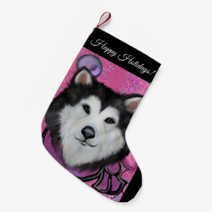 Alaskan Malamute Small Christmas Stocking