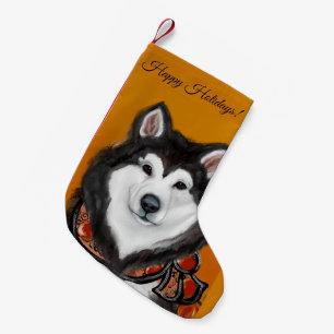 Alaskan Malamute Small Christmas Stocking
