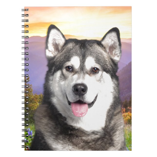 Alaskan Malamute Spiral Notebook (Front)