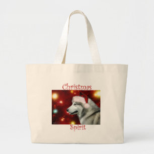 Alaskan Malamute Spirit Large Tote Bag